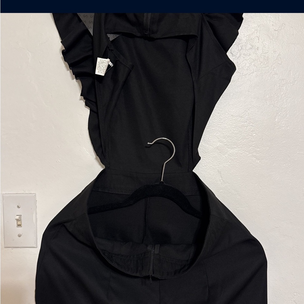 Black Ruffled Romper - Picture 3 of 3